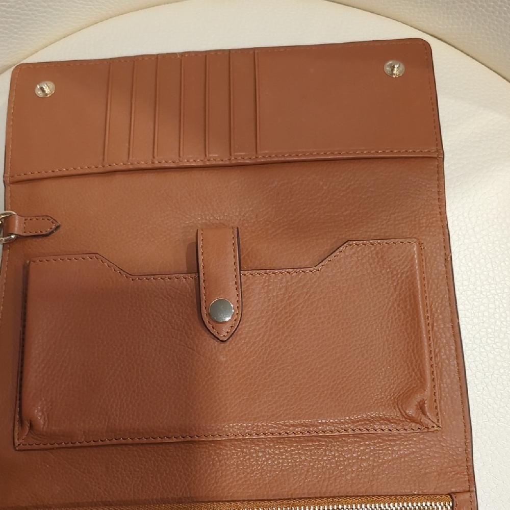 Aimee Kestenberg Brown Leather Clutch - Picture 4 of 7